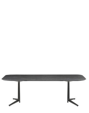 Multiplo XL Rectangular Outdoor 180x90 cm Table Black Black Marquina