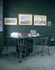 Max 160x80 cm Stół Na Kółkach Antracytowy Chromowany