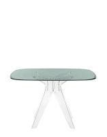Sir Gio Square 120x120 cm Smoky Transparent Table