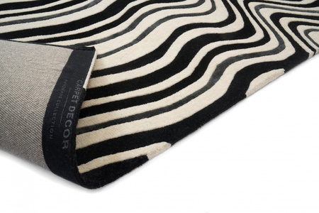 Carpet Decor Draft Black Handmade Collection