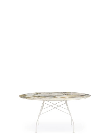 Glossy XXL Ø150 cm Symphonie White Table