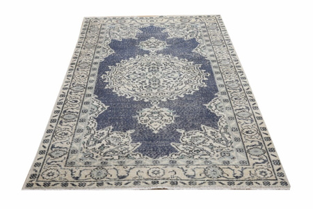 Vintage Iranian Wool Carpet Unique 12277 117 x 212
