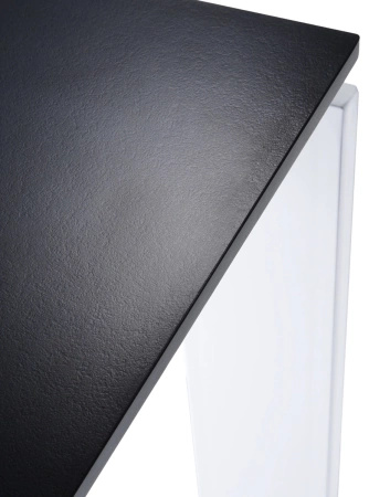  Four Rectangular 158x79 cm Stół Biały Czarny