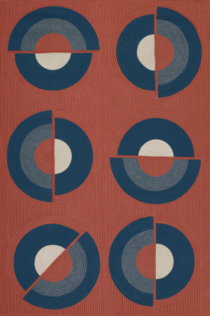 Toulemonde Bochart Cyclo Brique Carpet