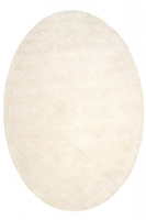 Carpet Decor Siera Ivory Oval Handmade Collection rug