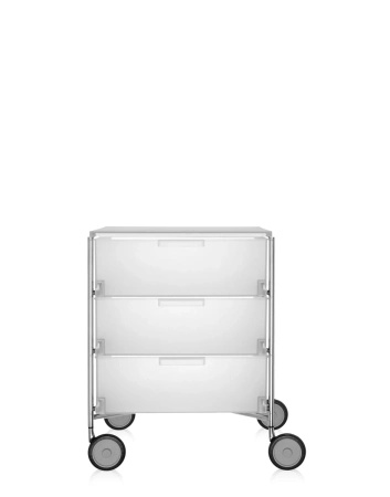 Mobil 3 Drawers With Wheels Dresser White