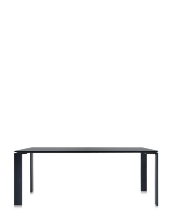  Four Rectangular 190x79 cm Black Black Table