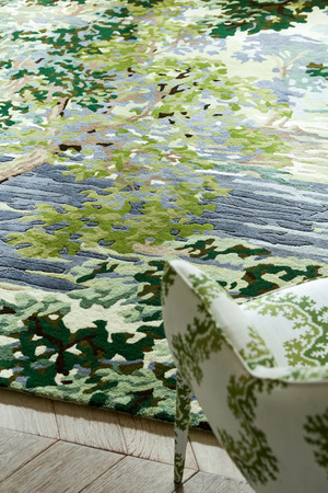Sanderson ANCIENT CANOPY FOREST GREEN carpet 146708