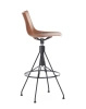 C.Koya Basic Veneer Bar Stool Dark Wood Black FSC™