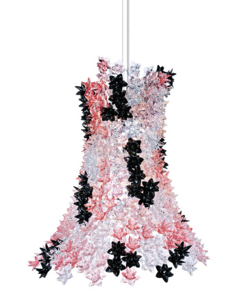 Bloom Hanging Lamp Pink/Black