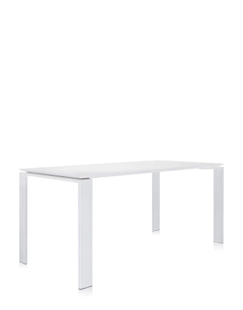 Four Outdoor 158x79 cm Stół Biały