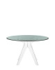 Sir Gio Round Ø120 cm Smoky Clear Table