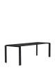  Four Soft Touch 223x79 cm Table Black Black
