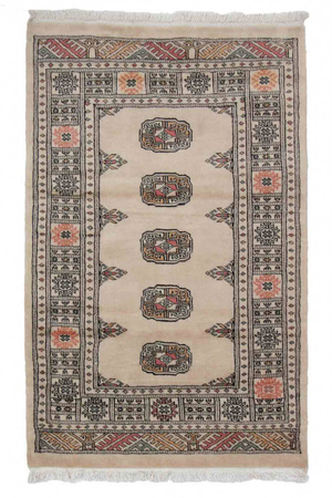 Pakistan Wool Carpet Bokhara Beige 96394 79 x 124
