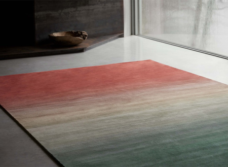 Gan Degrade Petrol-Wine Carpet