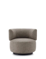K-Waiting Texture Swivel Armchair Gray