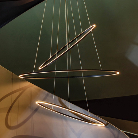 Nemo Ellisse Triple 2700 K Pendant Lamp Black