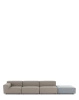 Plastics Outdoor Liberty 3 Seater + 1 Pouf Obi Check Sofa Beige