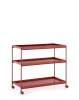 Trays 80 cm x 40 cm Trolley Maroon
