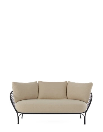 Hiray Sofa Black Beige