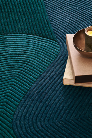 Toulemonde Bochart Tumulus Bleu Carpet