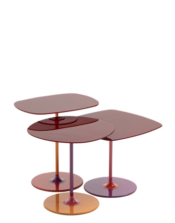 Thierry Trio Tavolini Tables Red