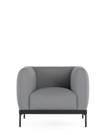 Asia Armchair (Cotone Plain) Gray