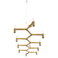 Nemo Crown Plana Linea Gold Pendant Lamp