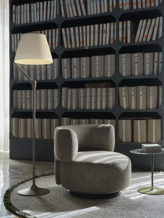 K-Lim Gray Rug with Green Fringes Ø250
