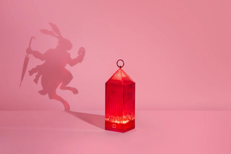Lantern Table Lamp Black