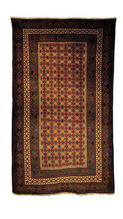 Belutch Iranian Wool Carpet 206x116
