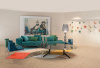 Largo Three-Seater Gubbio Sofa Ecrù
