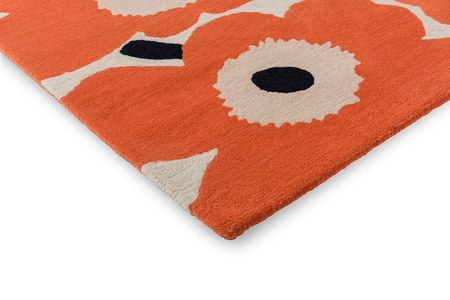 Marimekko Unikko Orange Red rug 132403