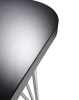 Max 160x80 cm Table on Wheels Anthracite Chrome Plated