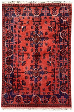 Afghan Khan Wool Carpet 079 x 126 119491