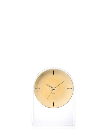 Air Du Temps Transparent/Gold Table Clock