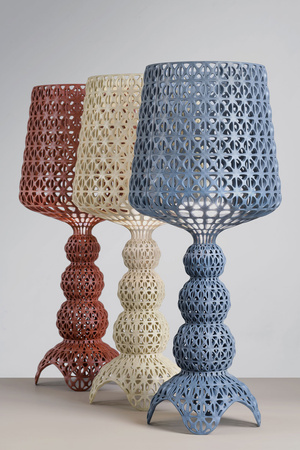 Mini Kabuki Table Lamp Maroon
