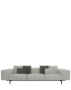 Largo Three-Seater Gubbio Sofa Ecrù