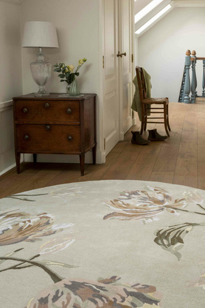 Dywan Laura Ashley Gosford Natural / Sage Green ROUND 081307