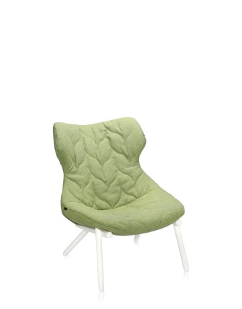 Foliage Trevira Armchair White Green