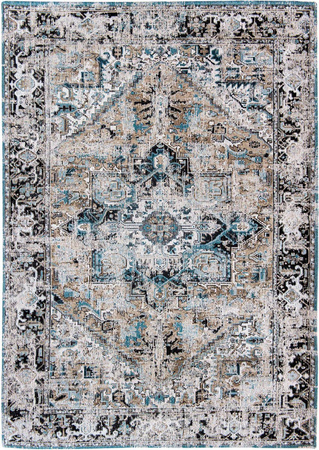 Louis de Poortere Antiquarian Antique Heriz Golden Horn Beige Carpet 8708