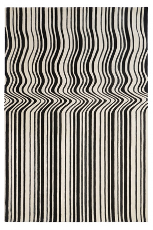 Carpet Decor Draft Black Handmade Collection
