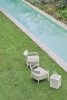  Cara Outdoor Rust Blue-Orange Armchair