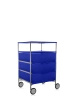 Mobil 3 Drawers / 1 Shelf With Wheels Dresser Blue
