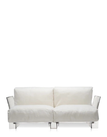 Pop Outdoor Two-Seater Sunbrella Sofa White
