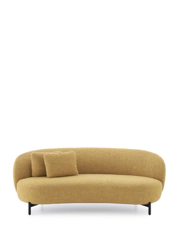 Lunam Curly Sofa Żółty