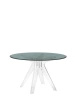 Sir Gio Round Ø120 cm Smoky Clear Table