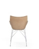 Q/Wood Slatted Ash Chair Light Wood Chromed FSC™