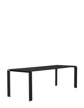  Four Soft Touch 223x79 cm Table Black Black