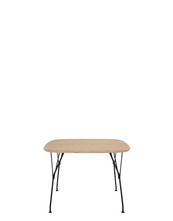 Viscount of Wood Square Table Black Ash